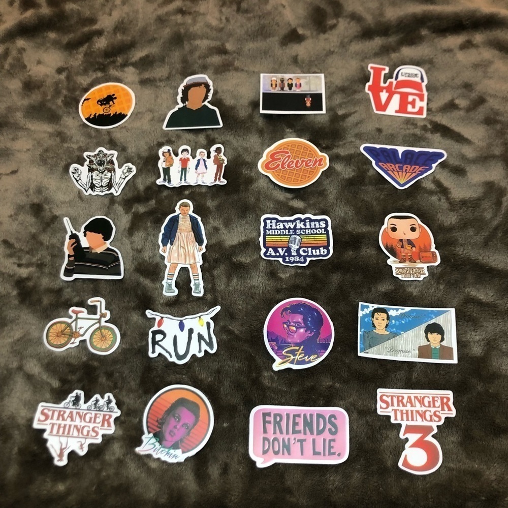 Stranger Things Season 3 20 No Repeat Stickers